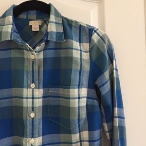 J. Crew Factory Flannel button-up shirt (size xs)